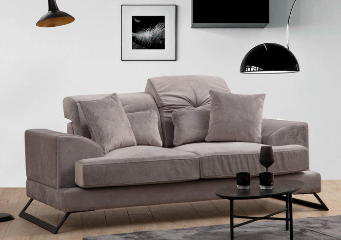 Atelier Del Sofa Frido - Sofá de 2 plazas Gris claro Atelier Del Sofa Frido - Sofá de 2 plazas Gris claro